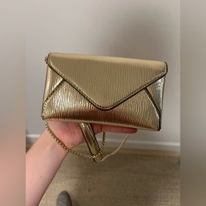 Zara Gold Crossbody Small Envelope Bag